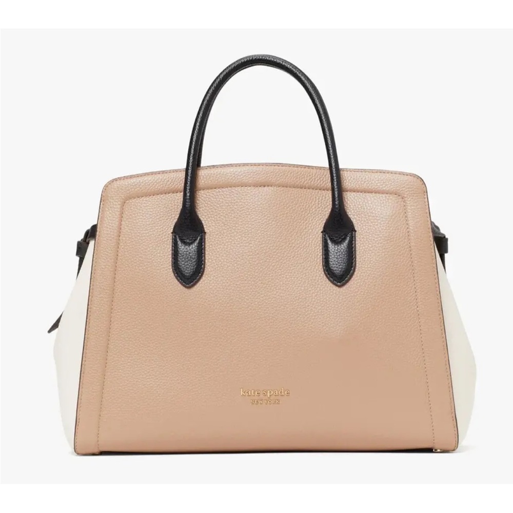 Kate Spade Tan and Black Satchel